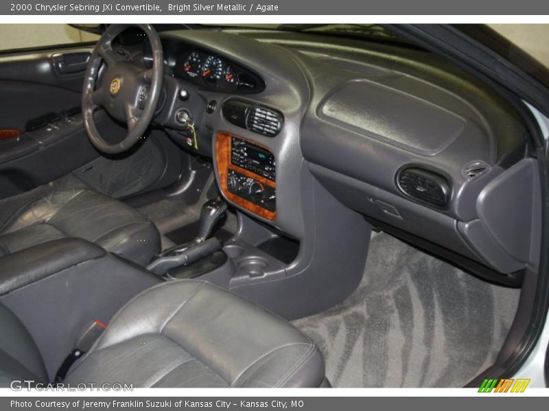 Bright Silver Metallic / Agate 2000 Chrysler Sebring JXi Convertible