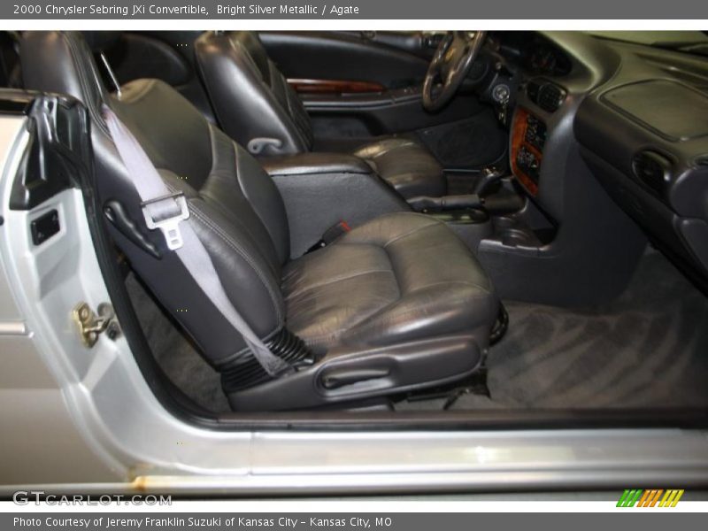 Bright Silver Metallic / Agate 2000 Chrysler Sebring JXi Convertible