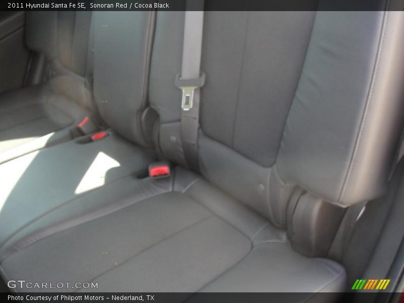 Sonoran Red / Cocoa Black 2011 Hyundai Santa Fe SE