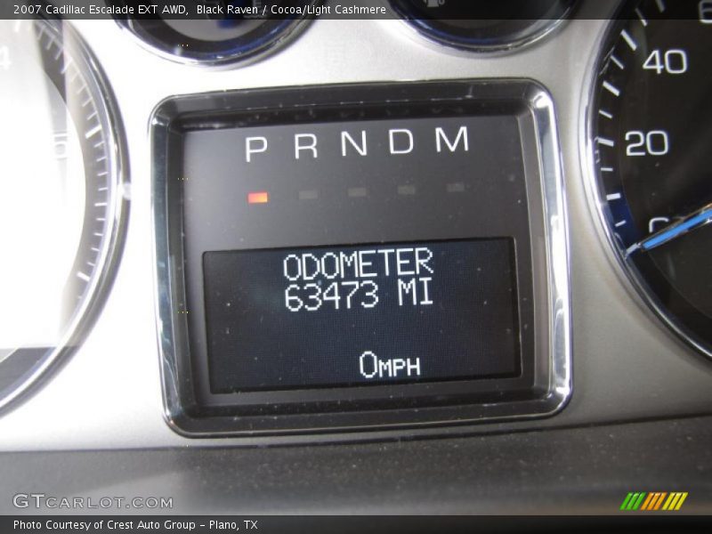Black Raven / Cocoa/Light Cashmere 2007 Cadillac Escalade EXT AWD
