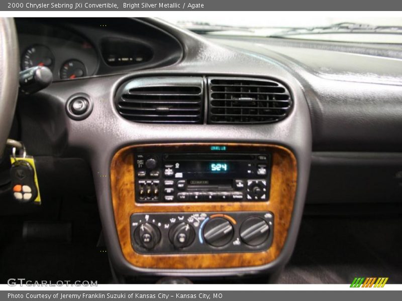 Bright Silver Metallic / Agate 2000 Chrysler Sebring JXi Convertible