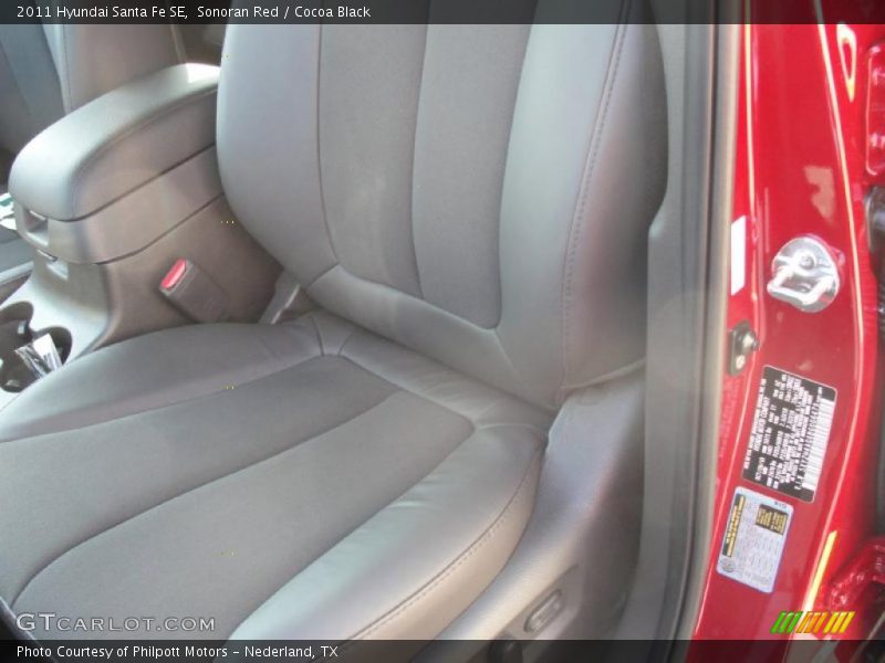 Sonoran Red / Cocoa Black 2011 Hyundai Santa Fe SE