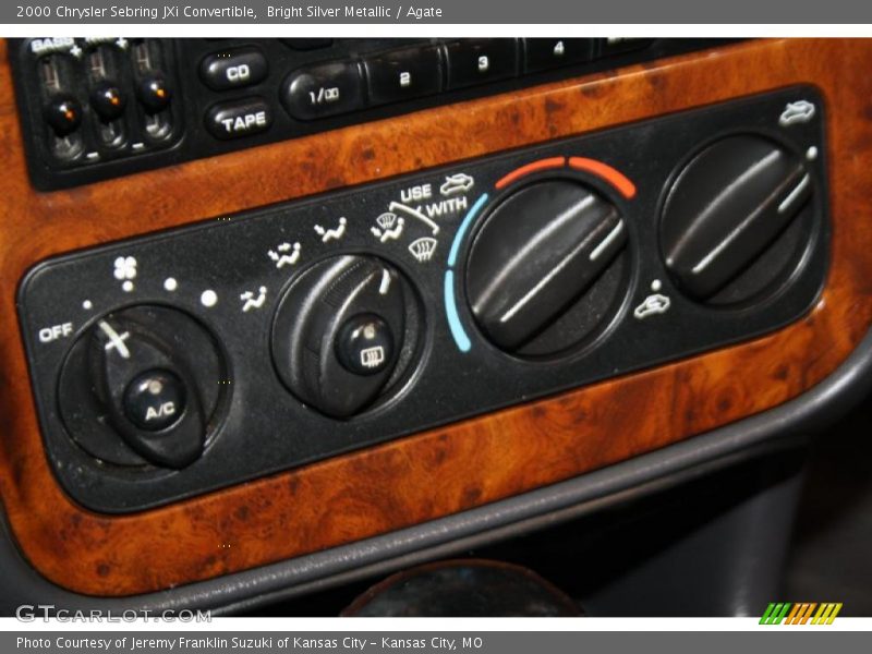 Bright Silver Metallic / Agate 2000 Chrysler Sebring JXi Convertible