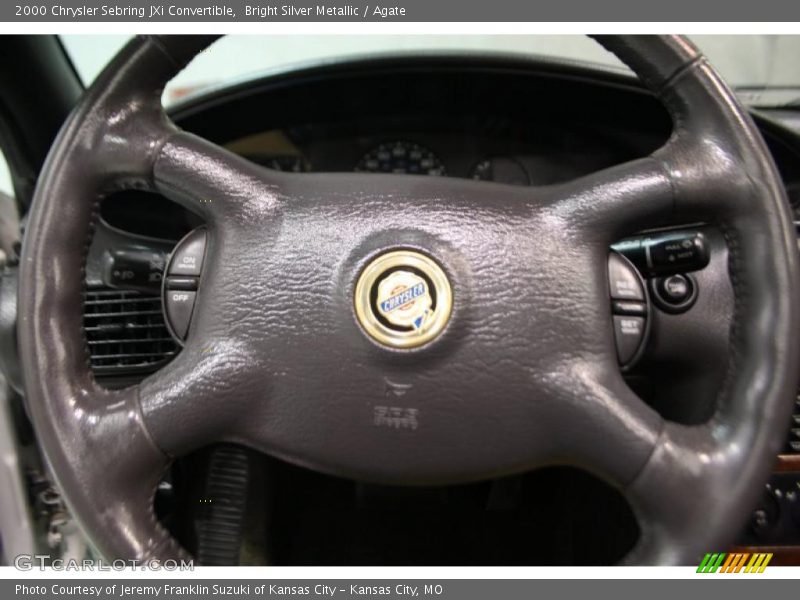 Bright Silver Metallic / Agate 2000 Chrysler Sebring JXi Convertible