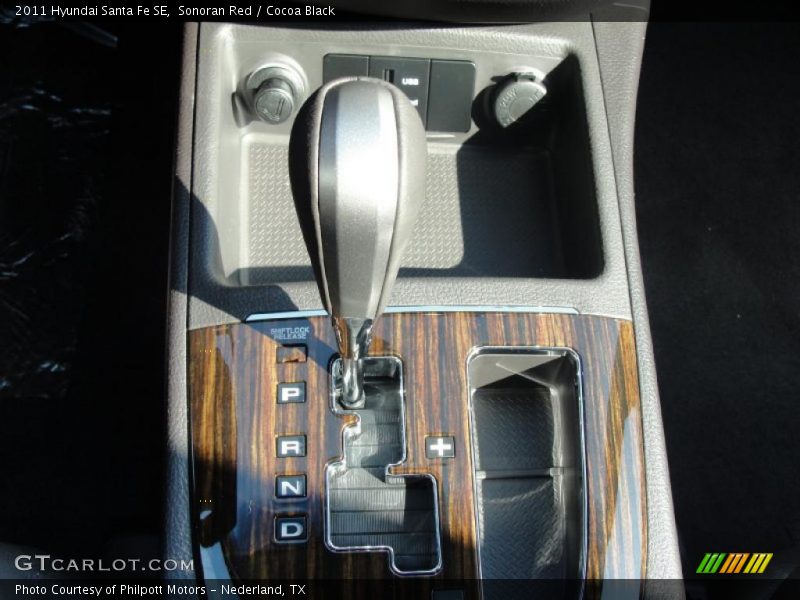  2011 Santa Fe SE 6 Speed Shiftronic Automatic Shifter