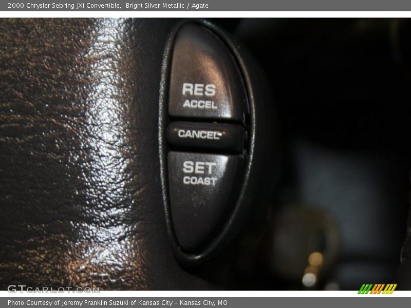Bright Silver Metallic / Agate 2000 Chrysler Sebring JXi Convertible