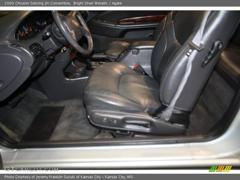 Bright Silver Metallic / Agate 2000 Chrysler Sebring JXi Convertible