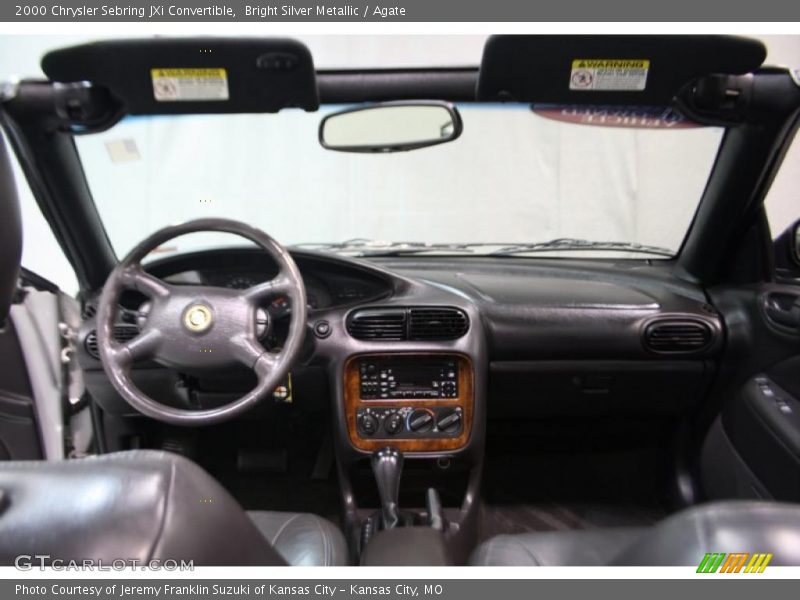 Bright Silver Metallic / Agate 2000 Chrysler Sebring JXi Convertible