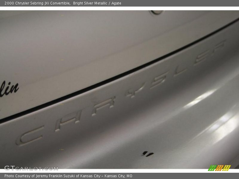 Bright Silver Metallic / Agate 2000 Chrysler Sebring JXi Convertible