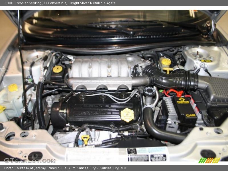 Bright Silver Metallic / Agate 2000 Chrysler Sebring JXi Convertible