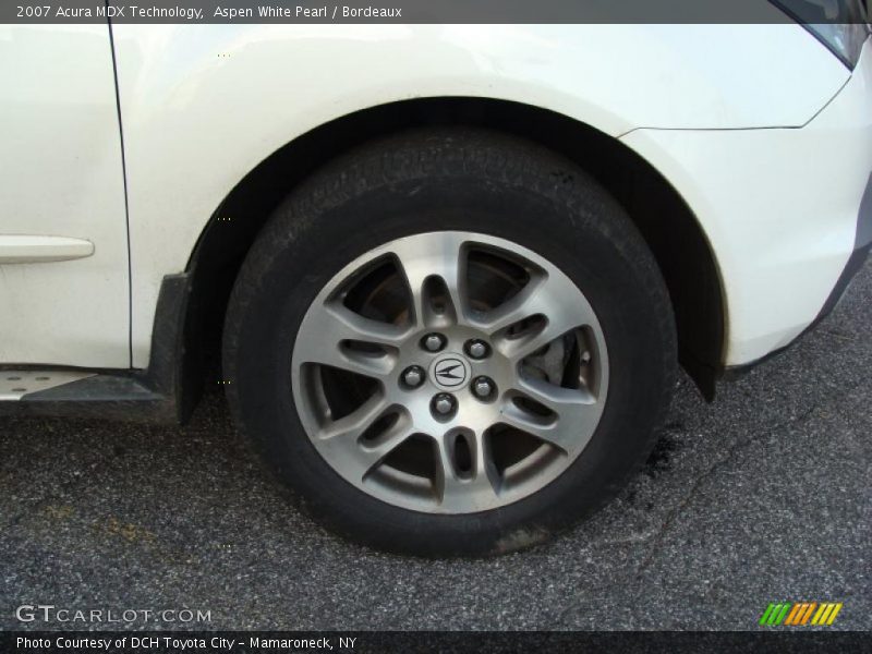 Aspen White Pearl / Bordeaux 2007 Acura MDX Technology