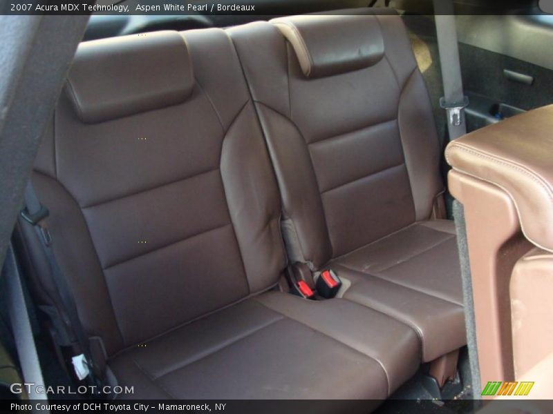 Aspen White Pearl / Bordeaux 2007 Acura MDX Technology