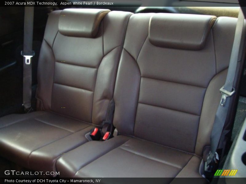Aspen White Pearl / Bordeaux 2007 Acura MDX Technology