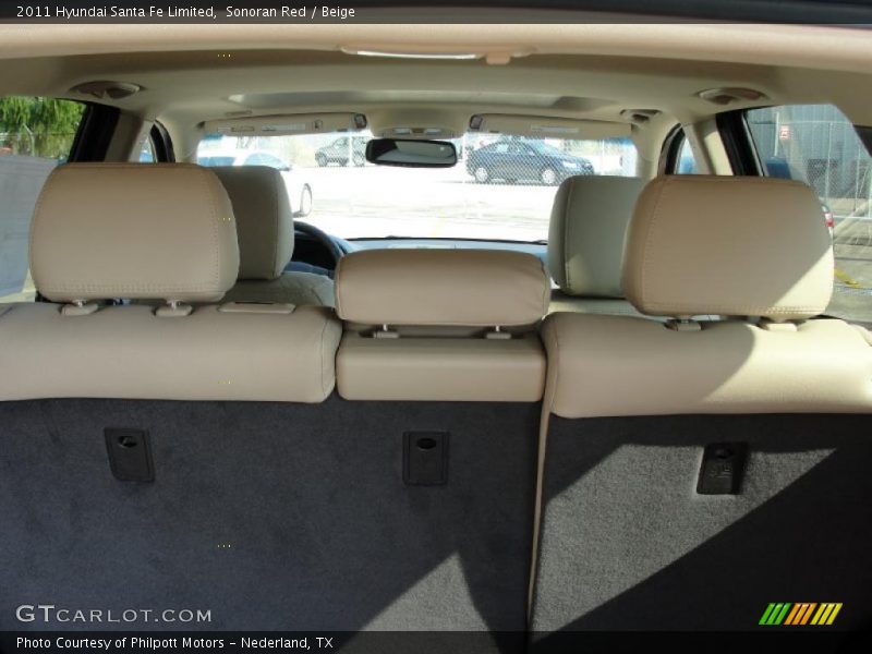 Sonoran Red / Beige 2011 Hyundai Santa Fe Limited