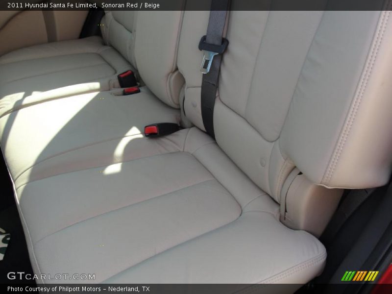 Sonoran Red / Beige 2011 Hyundai Santa Fe Limited