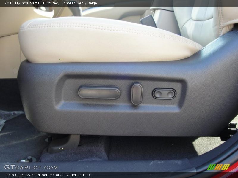 Sonoran Red / Beige 2011 Hyundai Santa Fe Limited