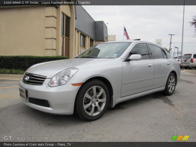 Liquid Platinum Metallic / Graphite 2006 Infiniti G 35 Sedan