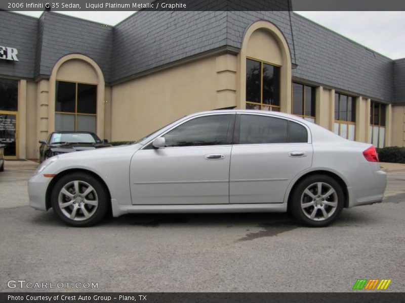 Liquid Platinum Metallic / Graphite 2006 Infiniti G 35 Sedan