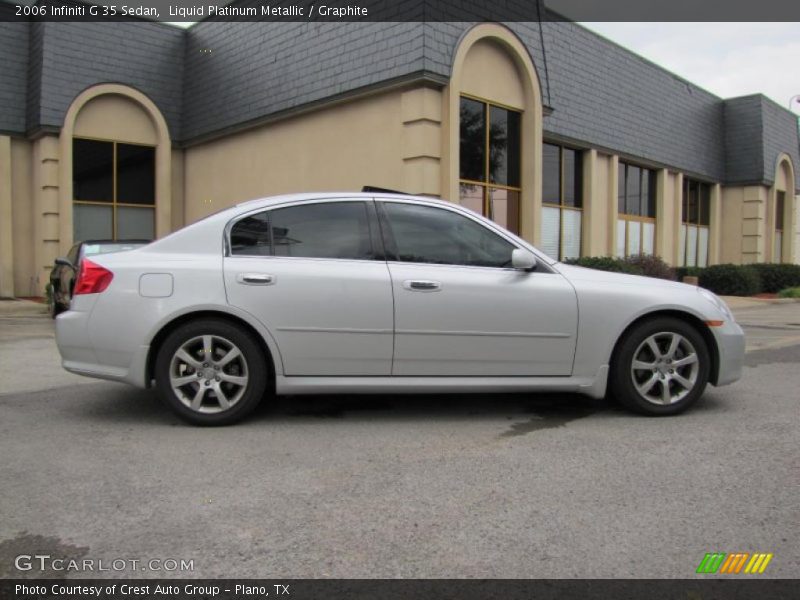 Liquid Platinum Metallic / Graphite 2006 Infiniti G 35 Sedan