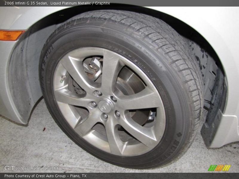 Liquid Platinum Metallic / Graphite 2006 Infiniti G 35 Sedan