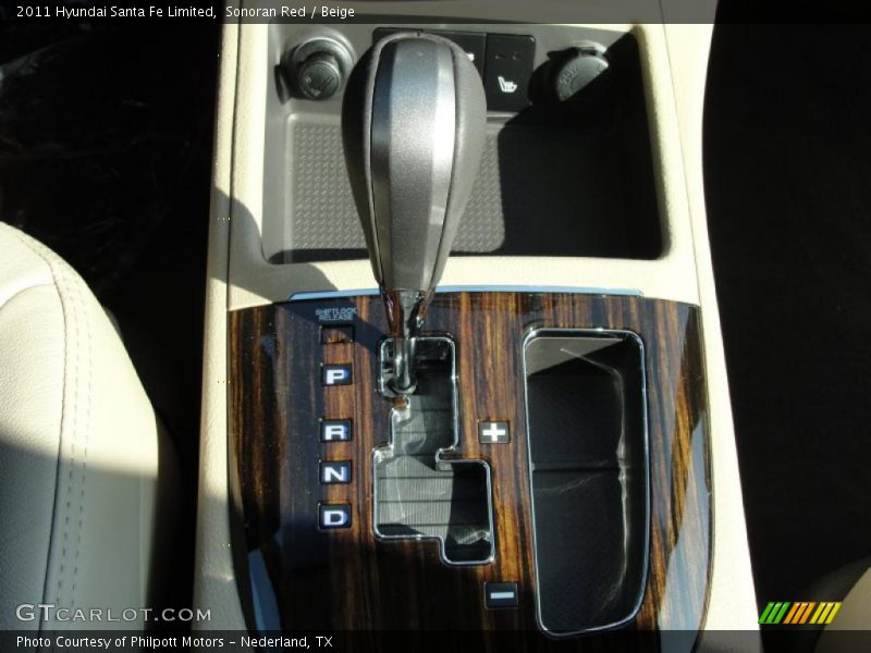  2011 Santa Fe Limited 6 Speed Shiftronic Automatic Shifter