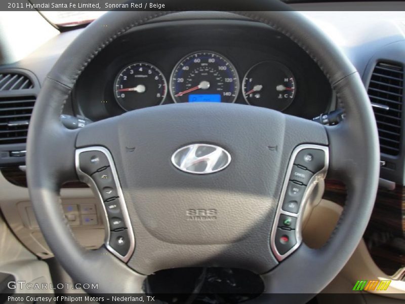  2011 Santa Fe Limited Steering Wheel