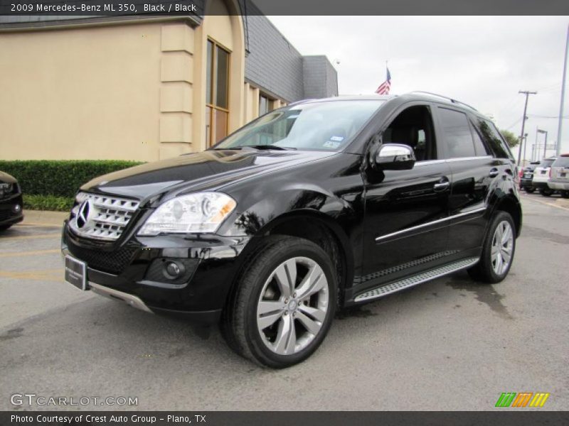 Black / Black 2009 Mercedes-Benz ML 350