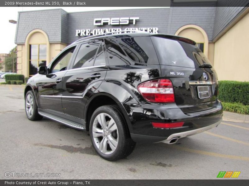 Black / Black 2009 Mercedes-Benz ML 350