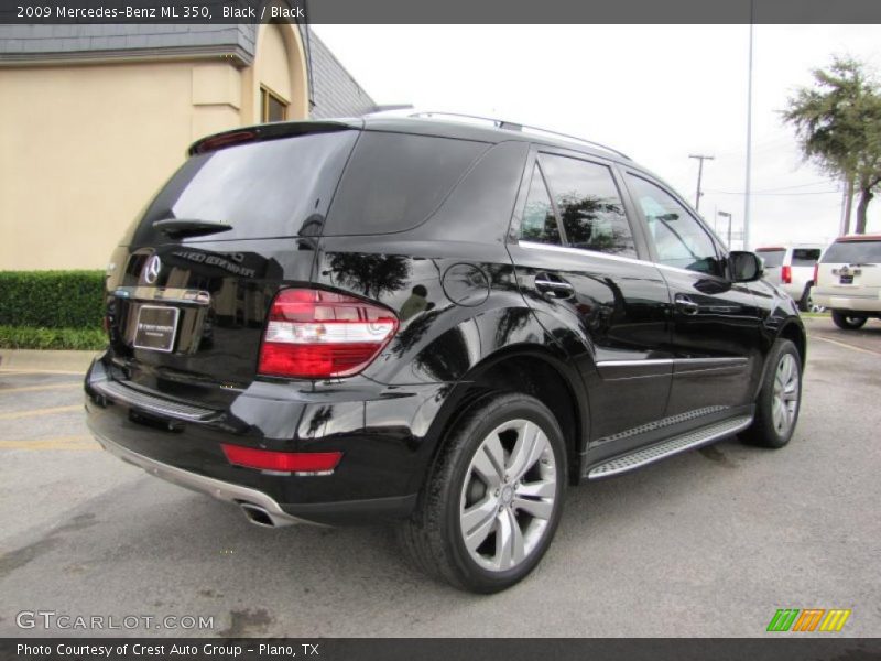 Black / Black 2009 Mercedes-Benz ML 350