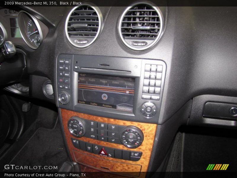 Black / Black 2009 Mercedes-Benz ML 350
