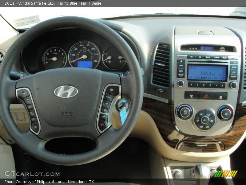 Dashboard of 2011 Santa Fe GLS