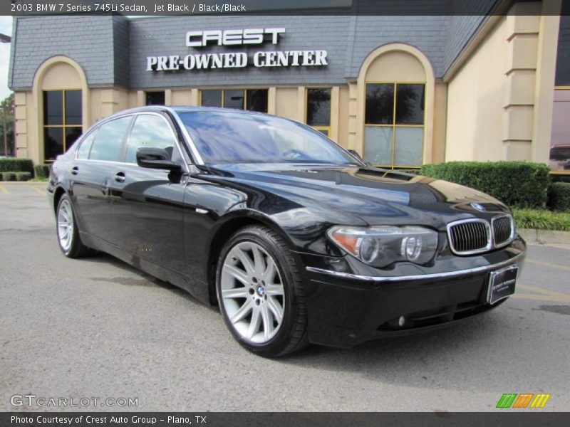 Jet Black / Black/Black 2003 BMW 7 Series 745Li Sedan