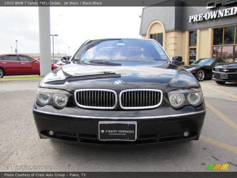 Jet Black / Black/Black 2003 BMW 7 Series 745Li Sedan