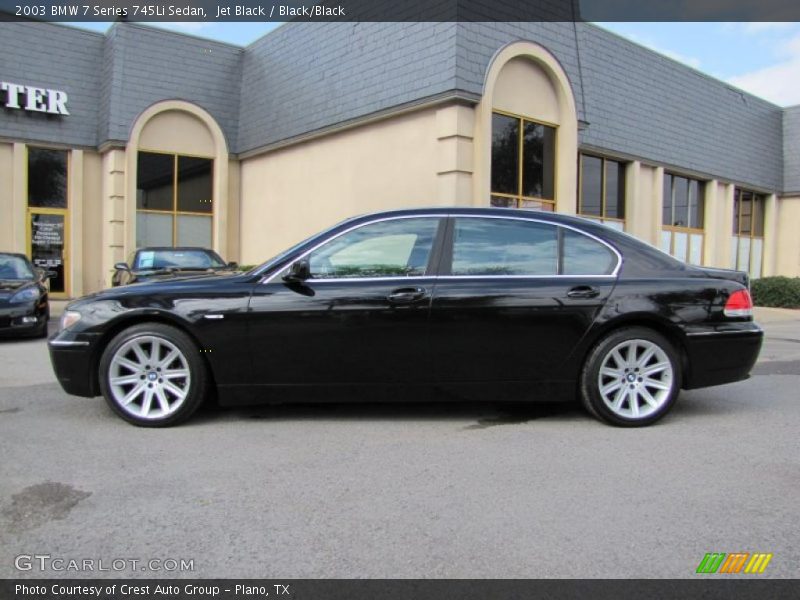 Jet Black / Black/Black 2003 BMW 7 Series 745Li Sedan
