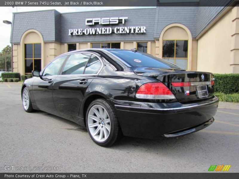 Jet Black / Black/Black 2003 BMW 7 Series 745Li Sedan