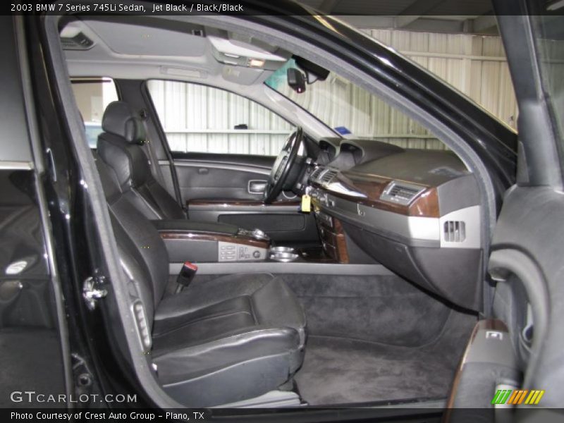 Jet Black / Black/Black 2003 BMW 7 Series 745Li Sedan