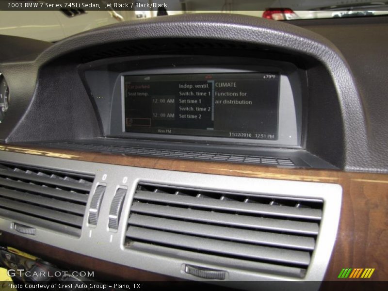 Jet Black / Black/Black 2003 BMW 7 Series 745Li Sedan