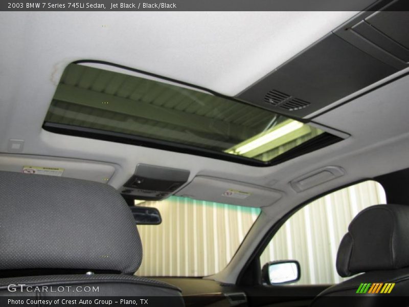 Jet Black / Black/Black 2003 BMW 7 Series 745Li Sedan