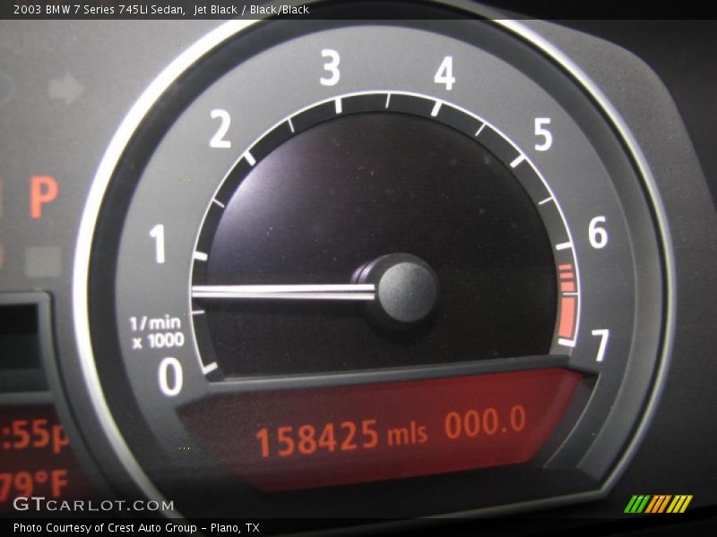 Jet Black / Black/Black 2003 BMW 7 Series 745Li Sedan