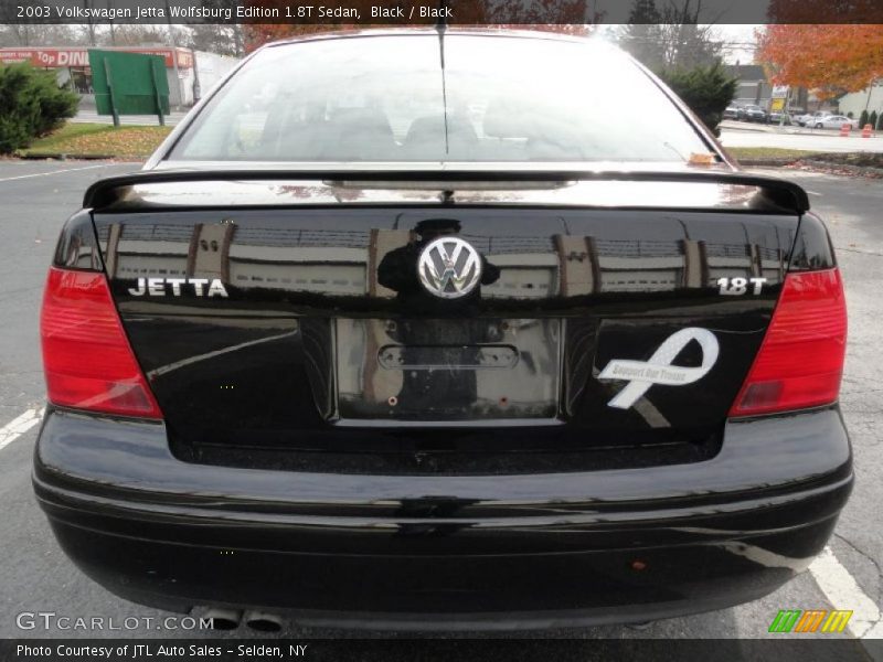 Black / Black 2003 Volkswagen Jetta Wolfsburg Edition 1.8T Sedan