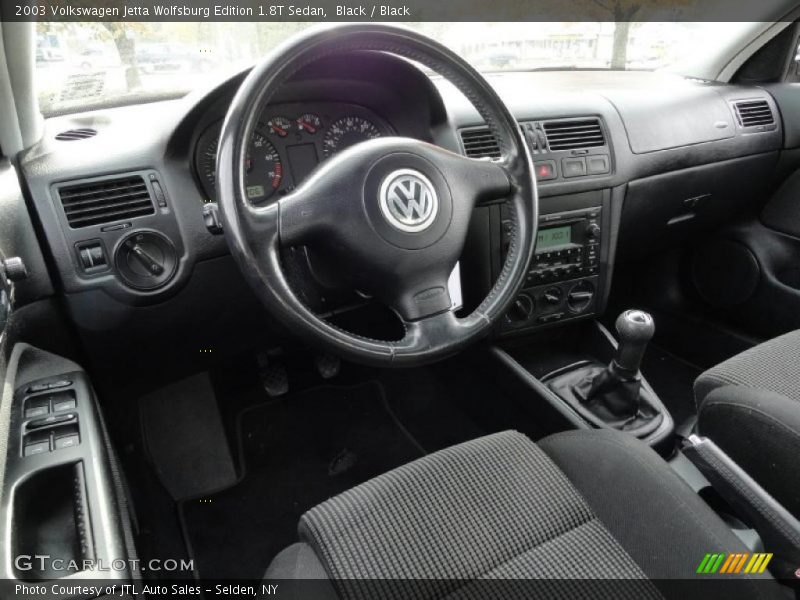Black Interior - 2003 Jetta Wolfsburg Edition 1.8T Sedan 