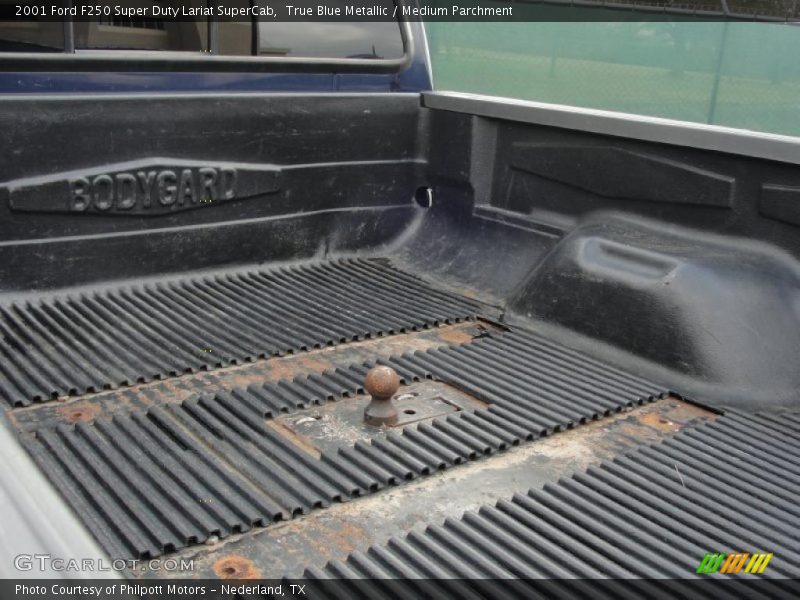 True Blue Metallic / Medium Parchment 2001 Ford F250 Super Duty Lariat SuperCab