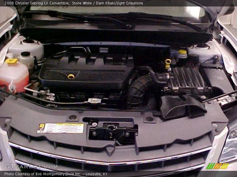 Stone White / Dark Khaki/Light Graystone 2008 Chrysler Sebring LX Convertible