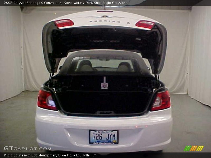 Stone White / Dark Khaki/Light Graystone 2008 Chrysler Sebring LX Convertible