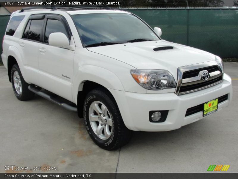 Natural White / Dark Charcoal 2007 Toyota 4Runner Sport Edition