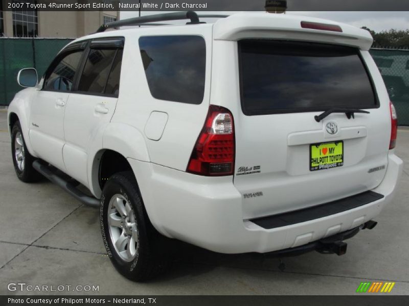 Natural White / Dark Charcoal 2007 Toyota 4Runner Sport Edition