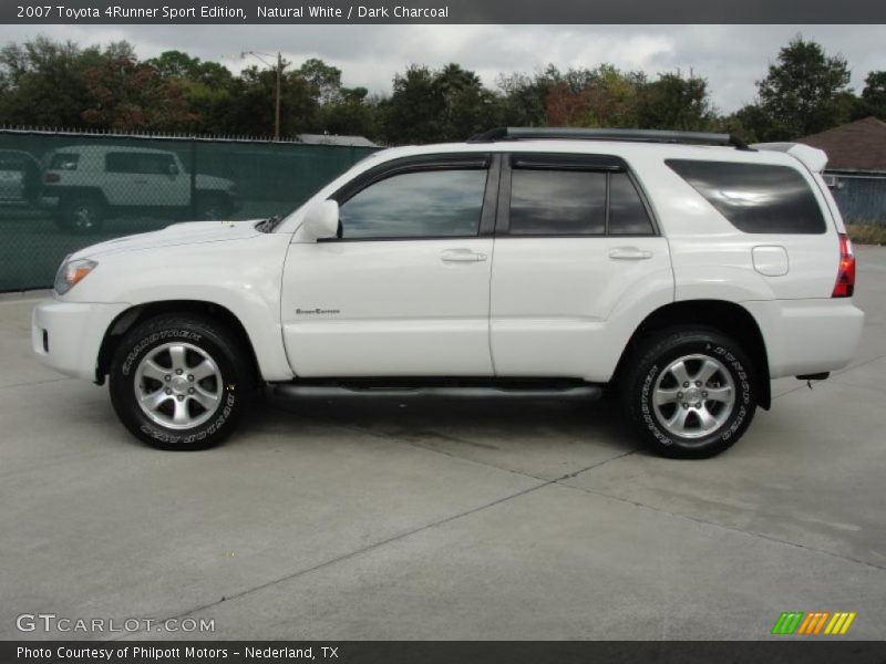 Natural White / Dark Charcoal 2007 Toyota 4Runner Sport Edition