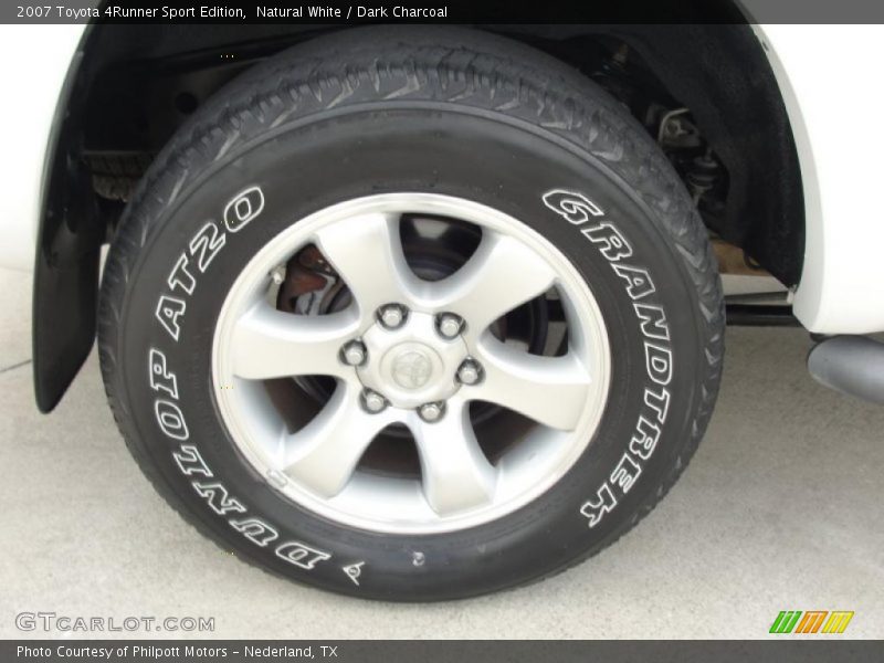 Natural White / Dark Charcoal 2007 Toyota 4Runner Sport Edition