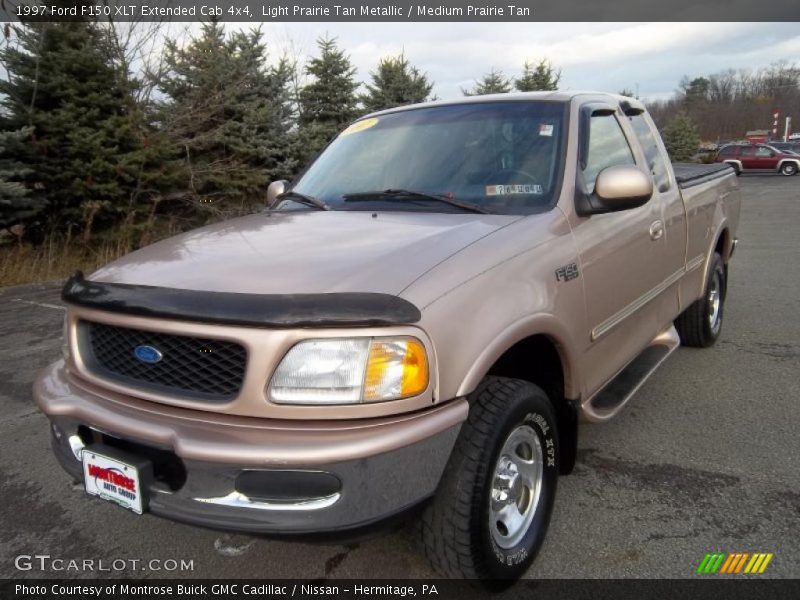 Light Prairie Tan Metallic / Medium Prairie Tan 1997 Ford F150 XLT Extended Cab 4x4