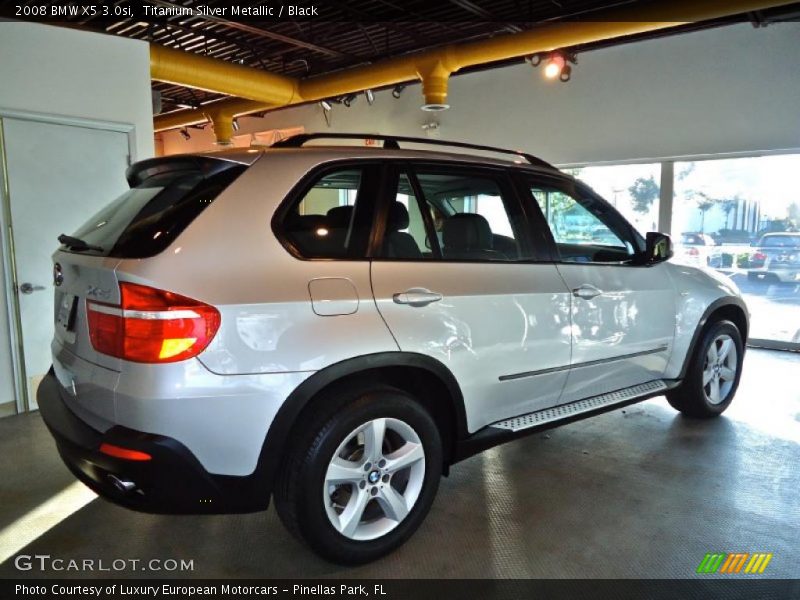 Titanium Silver Metallic / Black 2008 BMW X5 3.0si